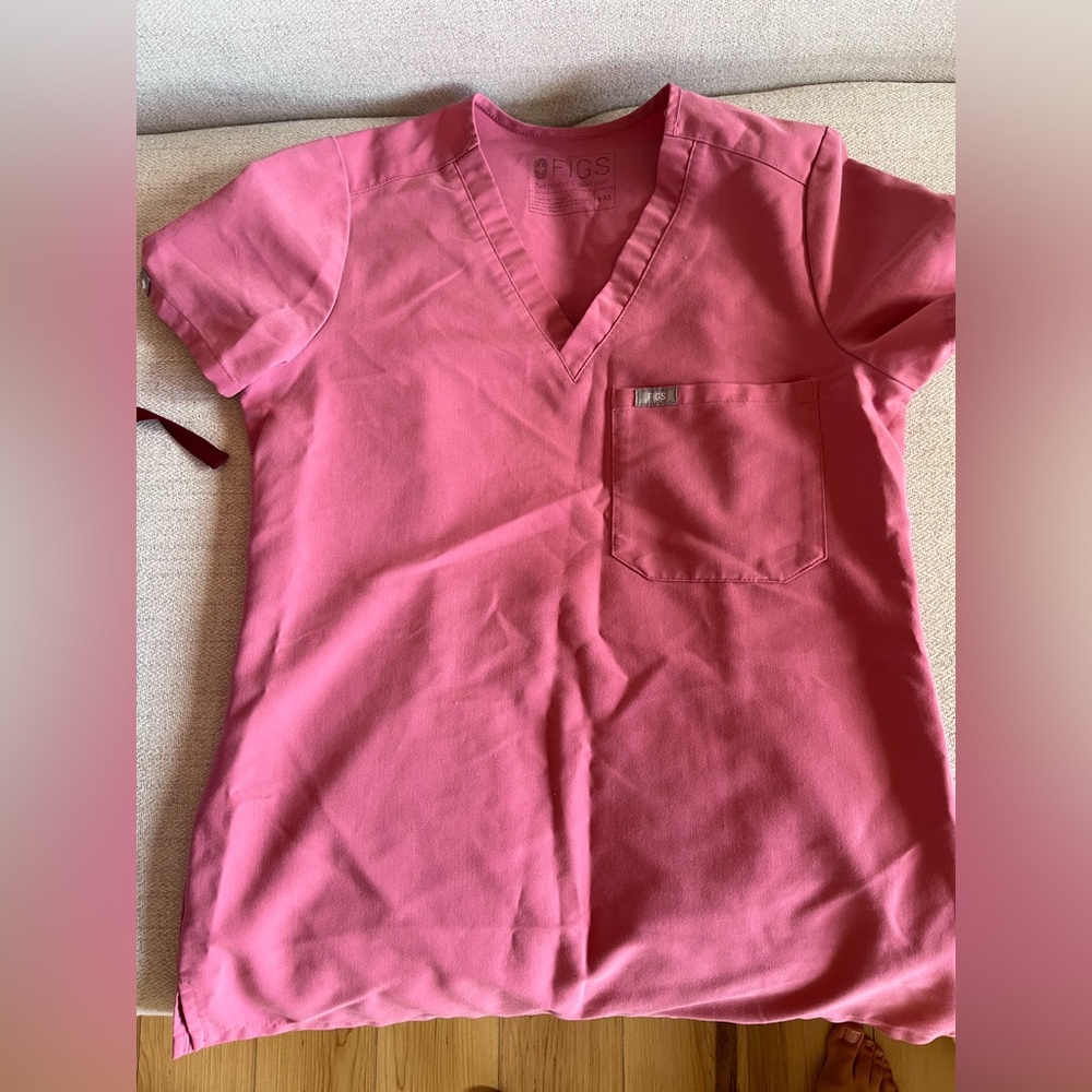 XXS FIGS Catarina Top Mauve (older more pink mauve)